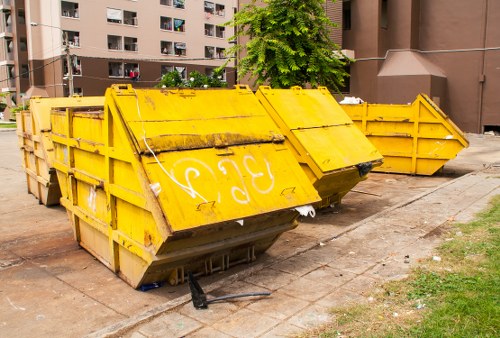 Various types of skip containers available for hire in Chigwell