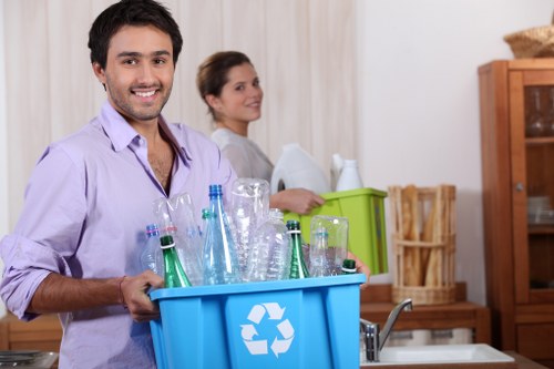 Recycling process at Skip Hire Chigwell facility