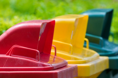 Construction site waste being managed in Chigwell