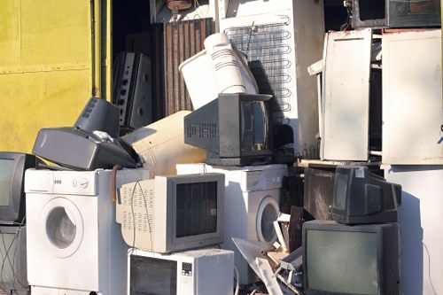 Various types of hazardous waste materials